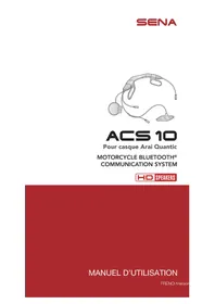 Notice Sena ACS10 Casque audio Bluetooth