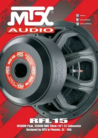 Notice MTX Audio RFL15 Caisson de basses