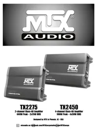 Notice MTX Audio TX2275 Car stereo