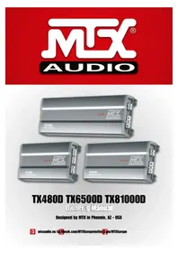 Notice MTX Audio TX480D Car stereo