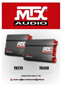 Notice MTX Audio TR450 Car stereo