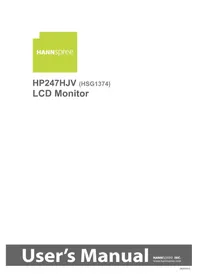 Notice HANNSPREE HP 247 HJV Moniteur