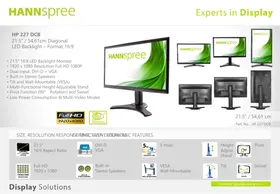 Notice HANNSPREE HP 227 DJB Moniteur