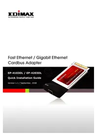 Notice Edimax EP4203DL сетевая карта / адаптер