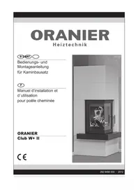 Notice ORANIER CLUB W+ II Cuisinière