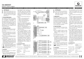 Notice Monacor CU4BOOST Wifi répéteur
