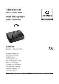 Notice Monacor PAM10 Système hifi