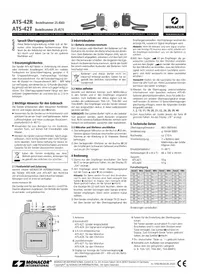 Notice Monacor ATS42T Système de transmission audio sans fil