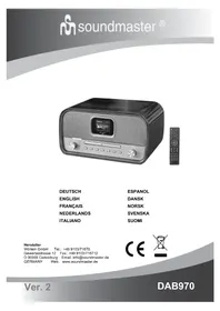 Notice Soundmaster DAB970 Cric