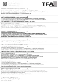 Notice TFA 18.6009.02.40 Thermomètre hygromètre