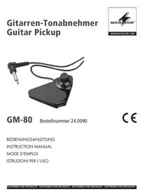 Notice Monacor GM80 Microphone