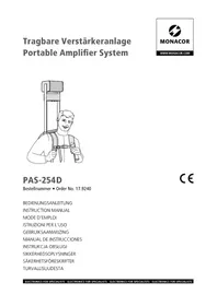 Notice Monacor PAS254D Recepteur