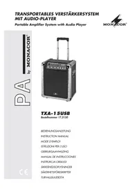 Notice Monacor TXA15USB Recepteur
