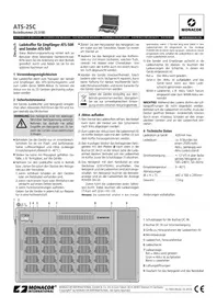 Notice Monacor ATS25C Chargeur de batterie