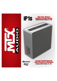 Notice MTX Audio IP1S Haut-parleur