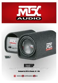 Notice MTX Audio RTT8P Enceinte audio
