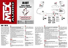 Notice MTX Audio IX4BT Bouchon d'oreille