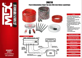Notice MTX Audio ZNX21K Batterie