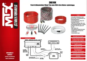 Notice MTX Audio ZNX10K Câbles électriques