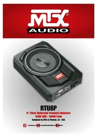 Notice MTX Audio RTU8P Subwoofer