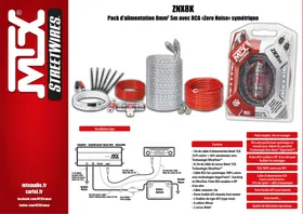 Notice MTX Audio ZNX8K Câblage électrique automobile