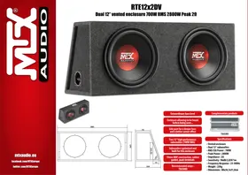 Notice MTX Audio RTE12X2DV Système hifi