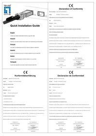 Notice LEVELONE DAC0101 Câble réseau