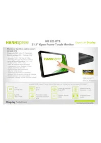 Notice HANNSPREE HO 225 DTB Moniteur
