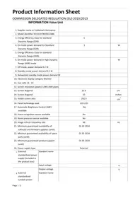 Notice HANNSPREE HO 101 HTB Moniteur