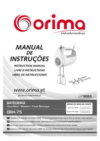 Notice Orima ORH75 Mixer de mão