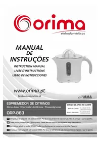 Notice Orima ORP883 Extractor de jugo
