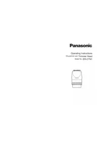 Notice PANASONIC ERCTN1 Elektromos fűnyíró