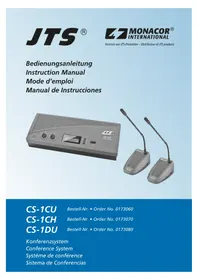 Notice Monacor CS1CU Konferenzsystem