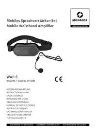 Notice Monacor WAP5 Recepteur
