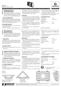 Notice Monacor LST12 Support des enceintes