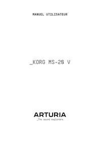 Arturia KORG MS20 V - Logiciel audio