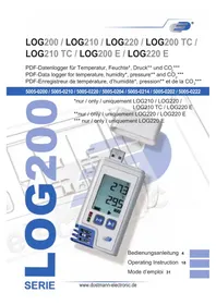 Notice TFA LOG220 Messgeräte