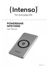 Notice INTENSO WPD10000 Batterie portable