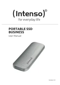 Notice INTENSO EXTERNAL SSD BUSINESS Disque dur