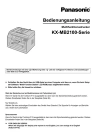 KXMB2170G PANASONIC