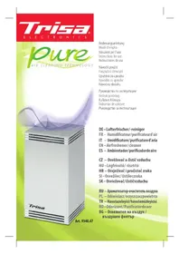 Notice TRISA PURE 9340 Oczyszczacz powietrza