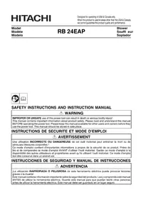 Notice HiKOKI RB24EAP Soplador