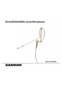 Notice SAMSON SE60X Microphone