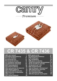 Notice CAMRY CR 7435 Värmefilt/kudde