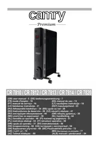 Notice CAMRY CR 7820 Heating