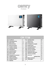 Notice CAMRY CR 7739 Heating