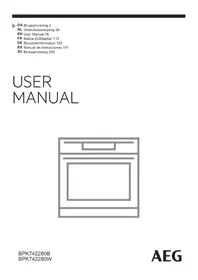 Notice AEG BPK742280W Elektrisk ugn