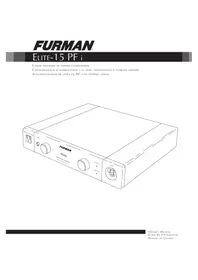Notice Furman ELITE20 PFI Système home cinéma