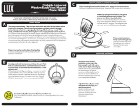 Notice Bracketron LUX LX19472 Support téléphone portable