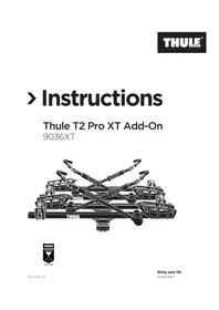 Notice THULE T2 PRO XT 9036XT Porte-vélo